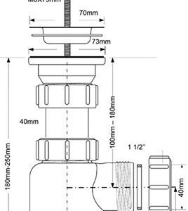 Сифон Mc/Alpine 1 1/2″ х 40 (Кухня) MRSK2
