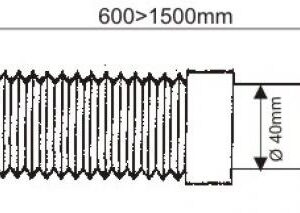 Слив Mc/Alpine 1 1/2″ Гофра до 1500мм MRMF2-15  (25)