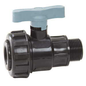 Кран шаровый 1/2″*1/2″ нар/вн ПЭ PN16 Ital